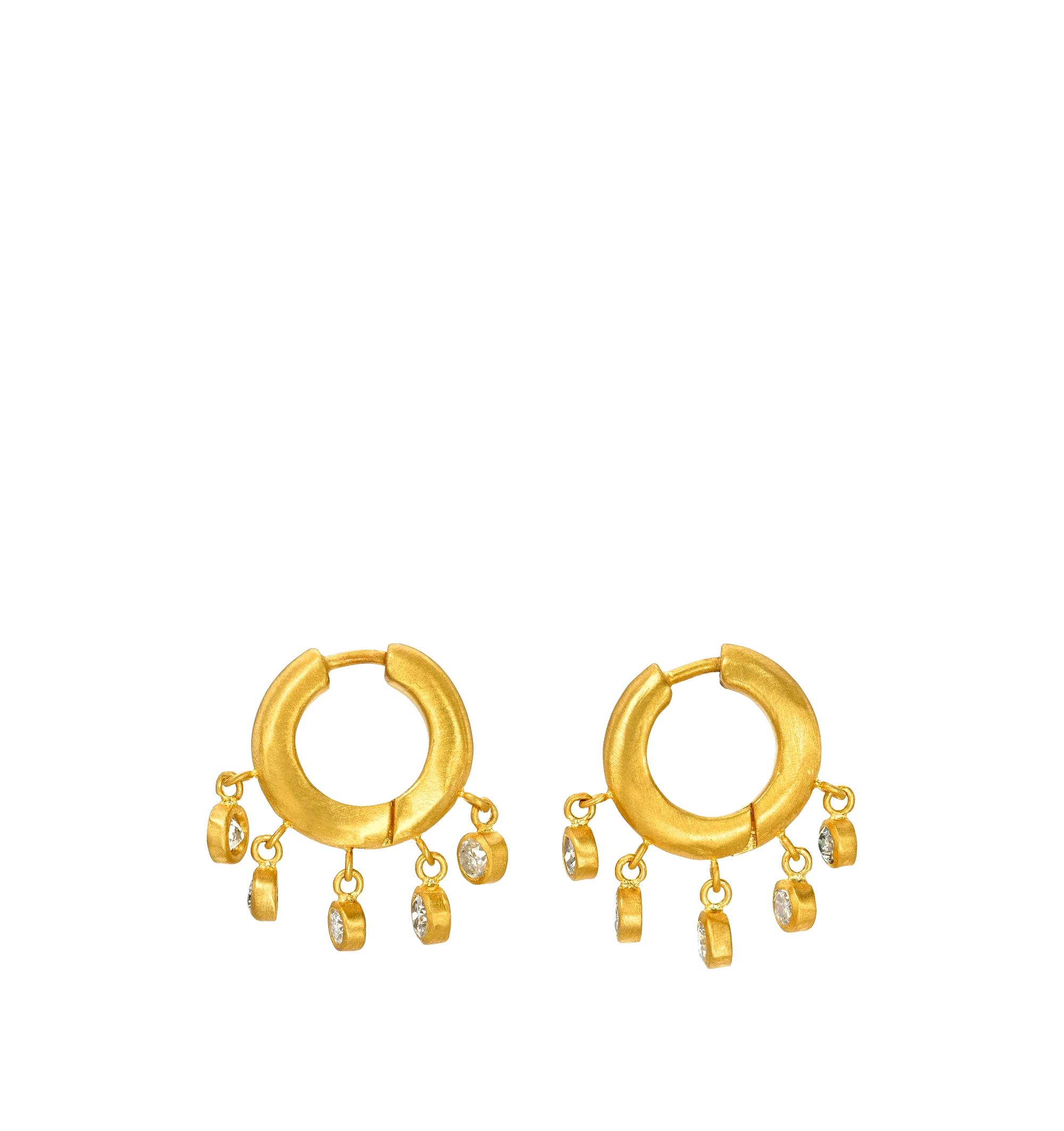 8MM DIAMOND VEIL SIGNATURE HOOPS - Image 2