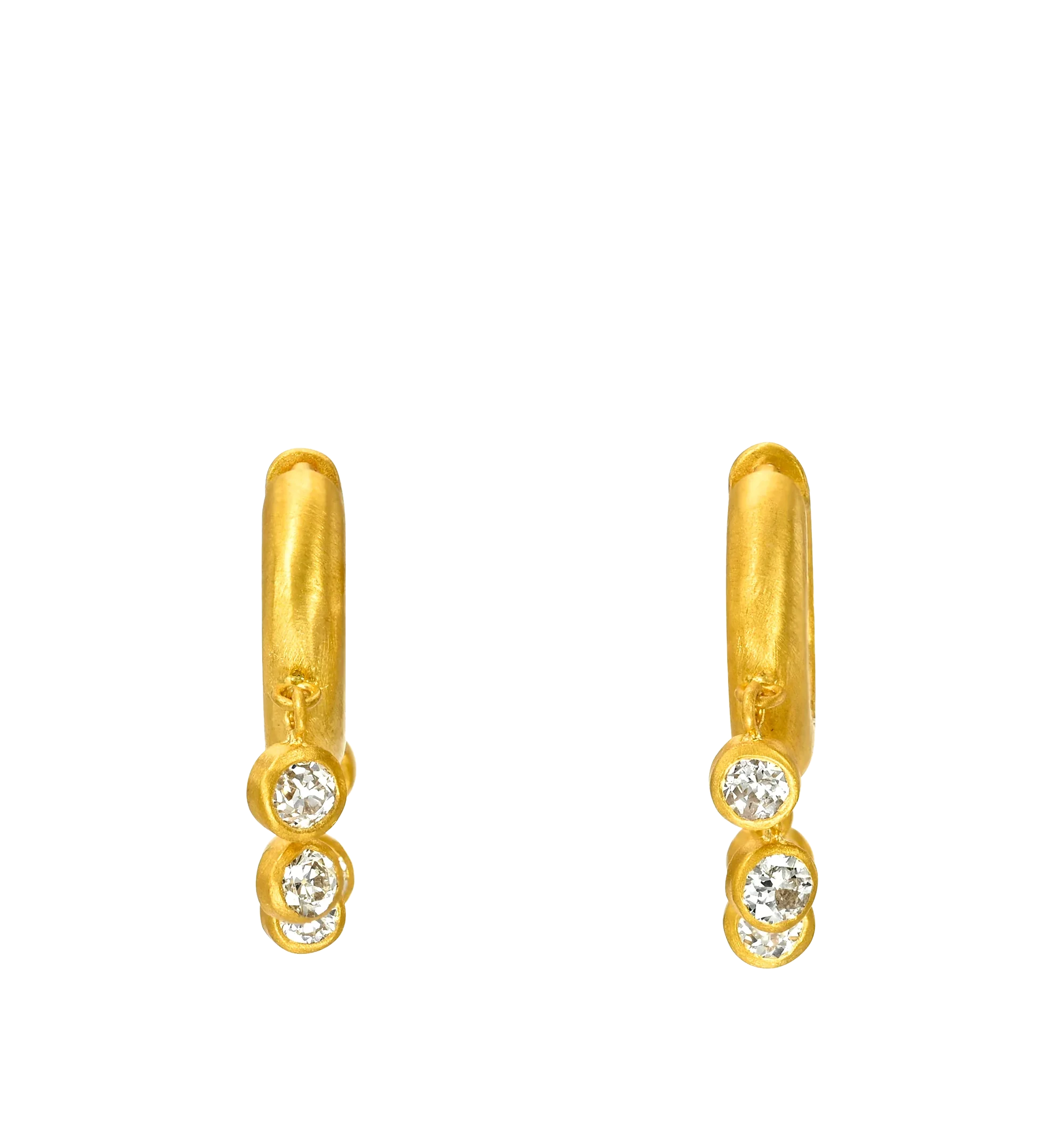 8MM DIAMOND VEIL SIGNATURE HOOPS - Image 3
