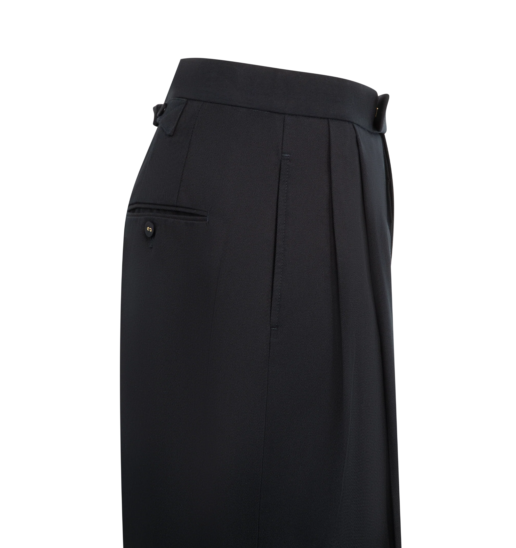 BACKSTRAP DOUBLE PLEAT TROUSER (MENS) - Image 3
