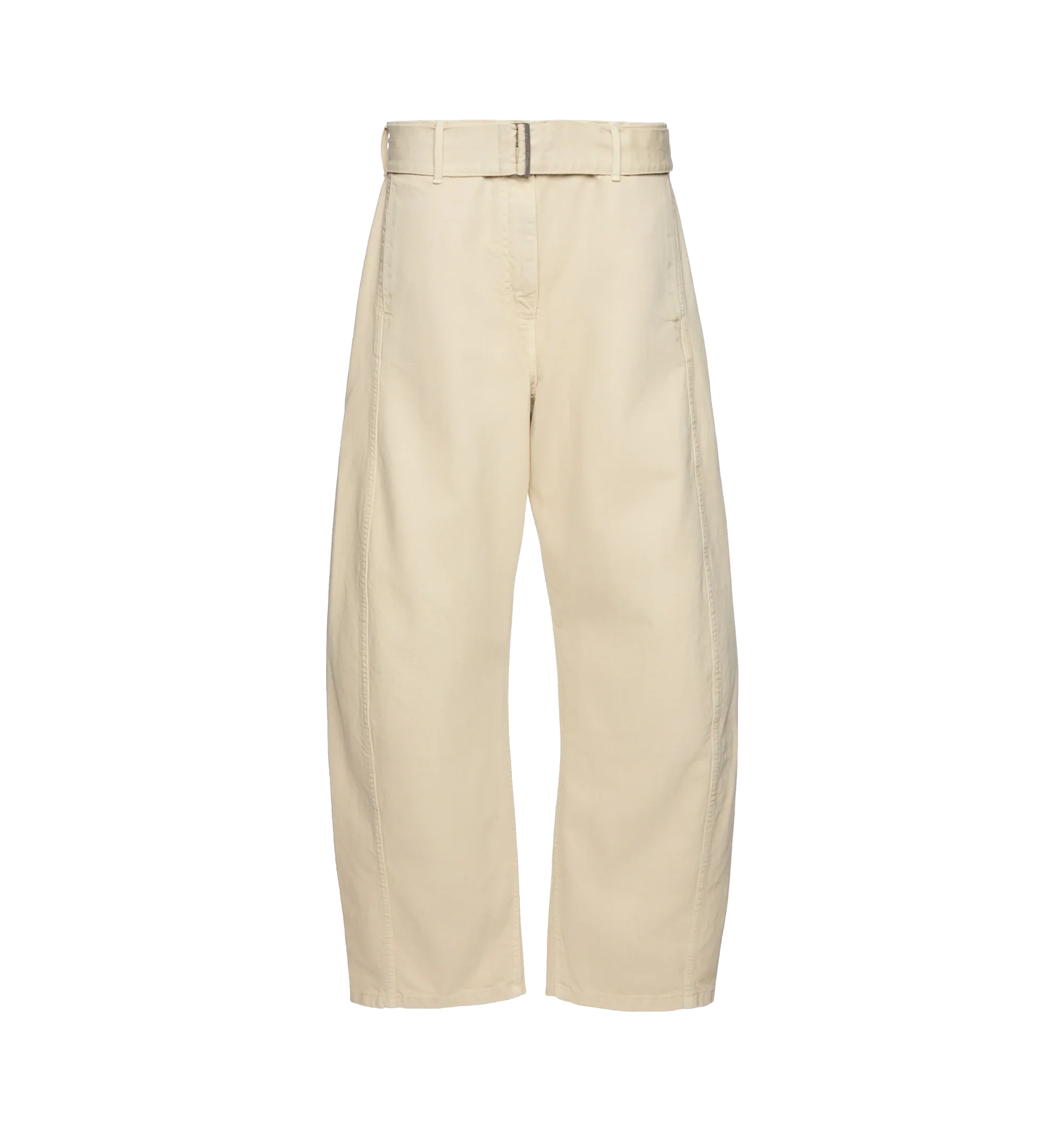 BELTED DENIM PANTS (WOMENS)