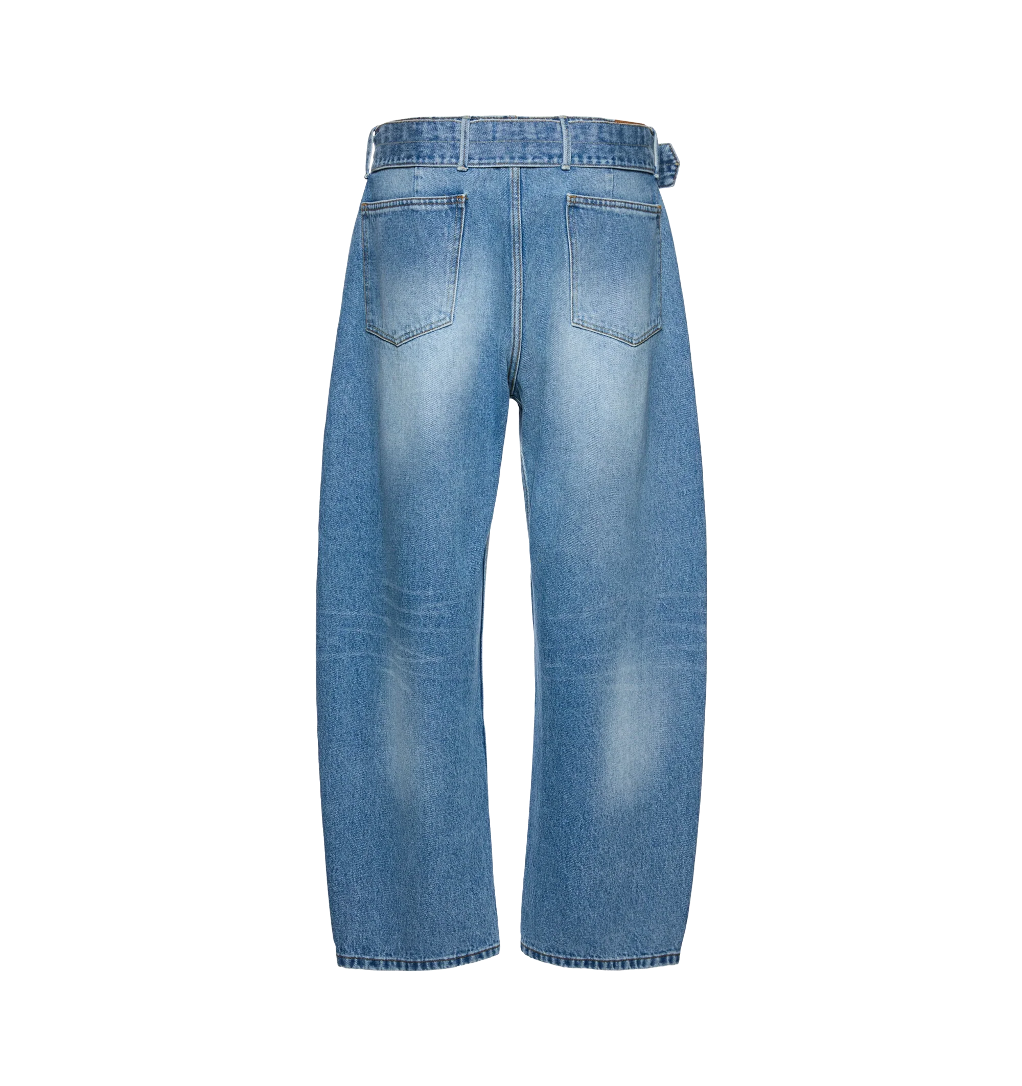 BELTED DENIM PANTS (WOMENS) - Image 2