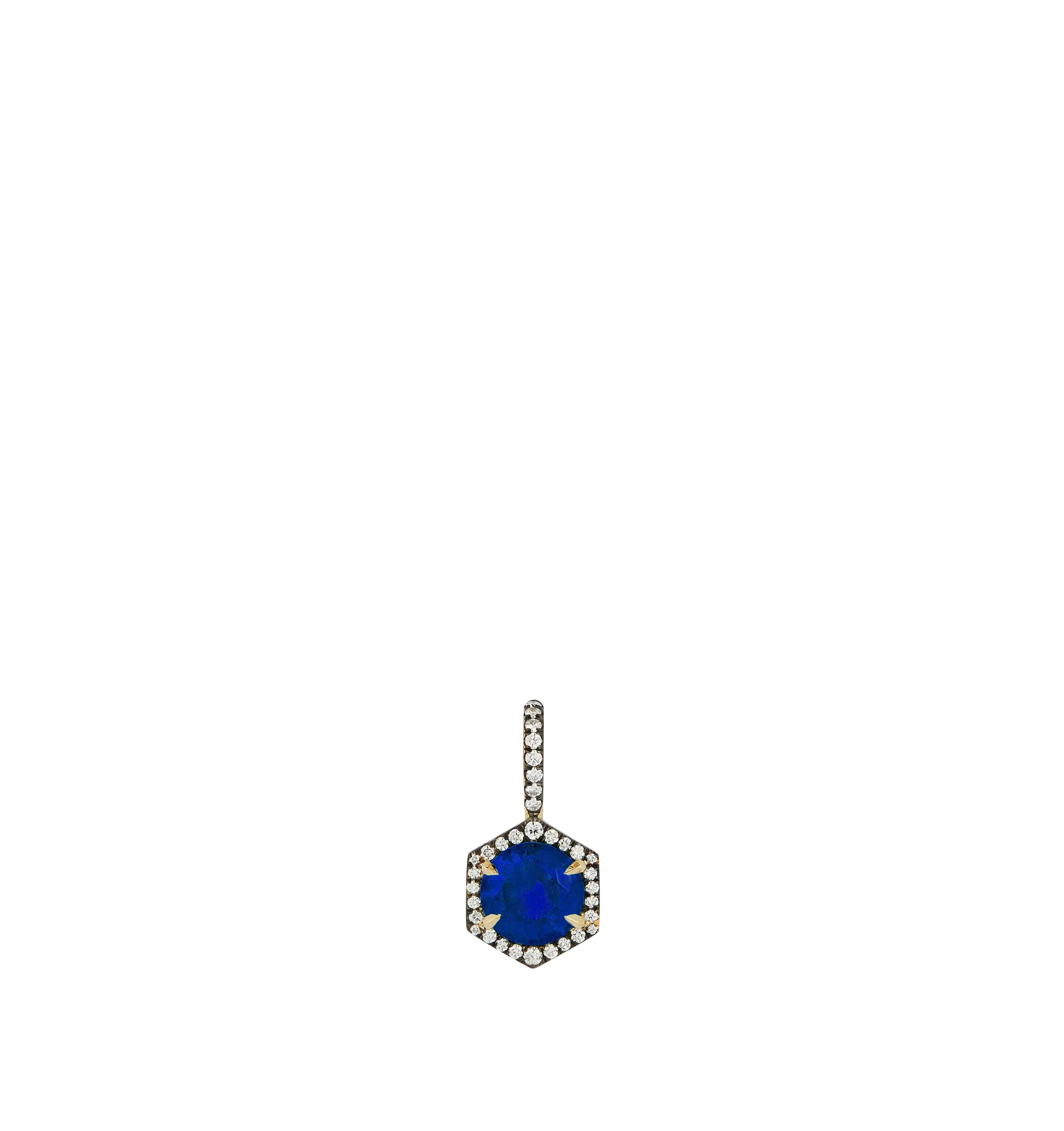 BLUE SAPPHIRE PRIVE HEXAGON CHARM