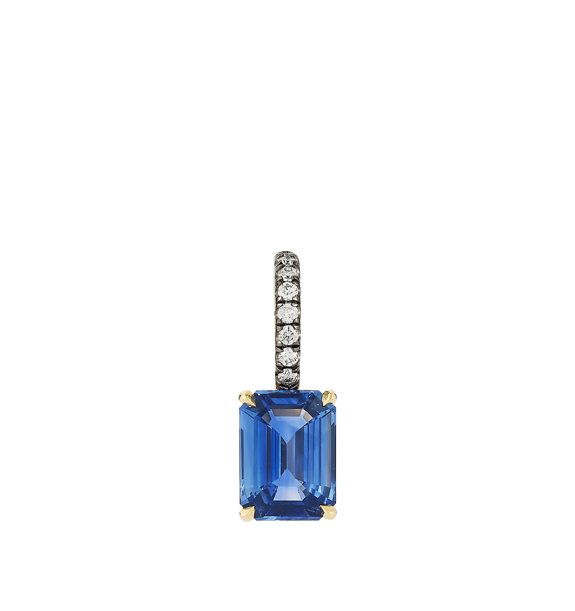 BLUE SAPPHIRE RECTANGLE PRIVE CHARM - Image 2
