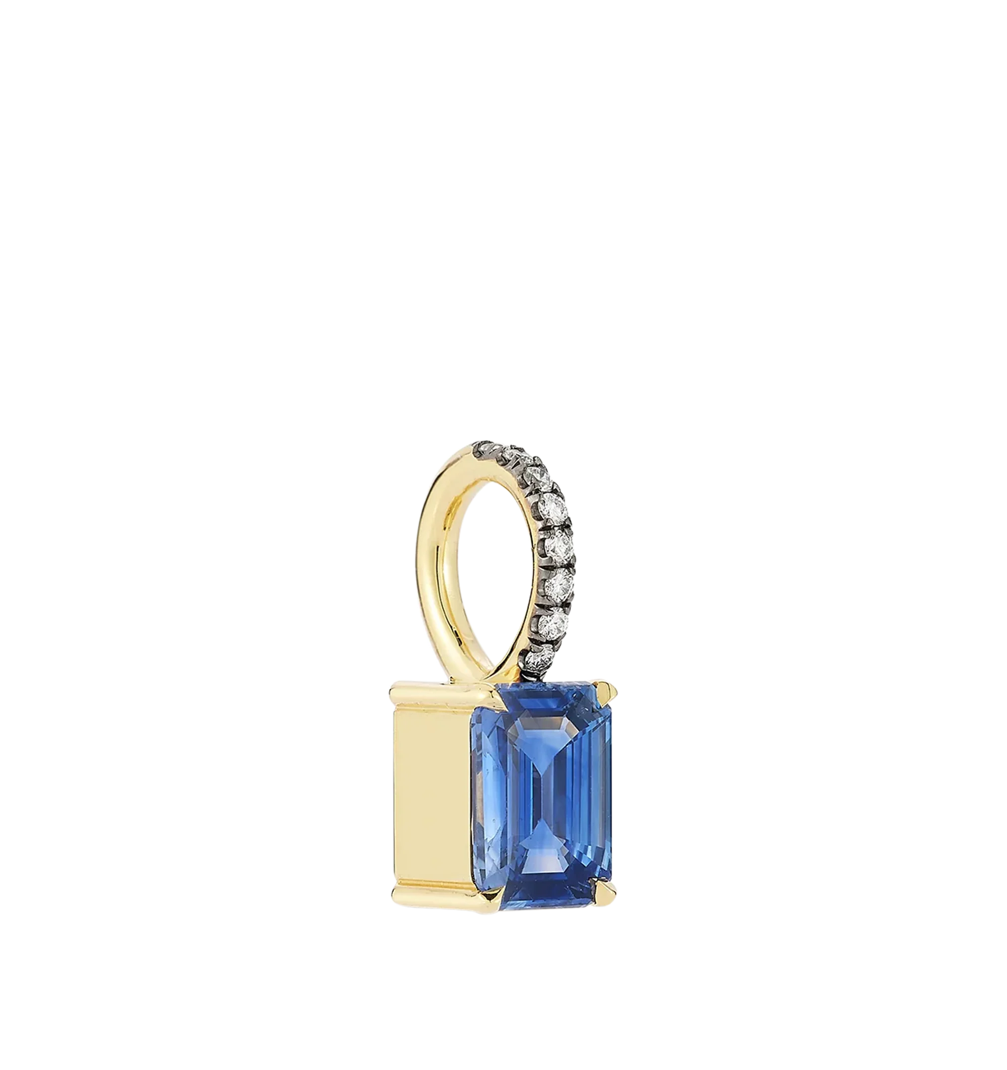 BLUE SAPPHIRE RECTANGLE PRIVE CHARM - Image 3