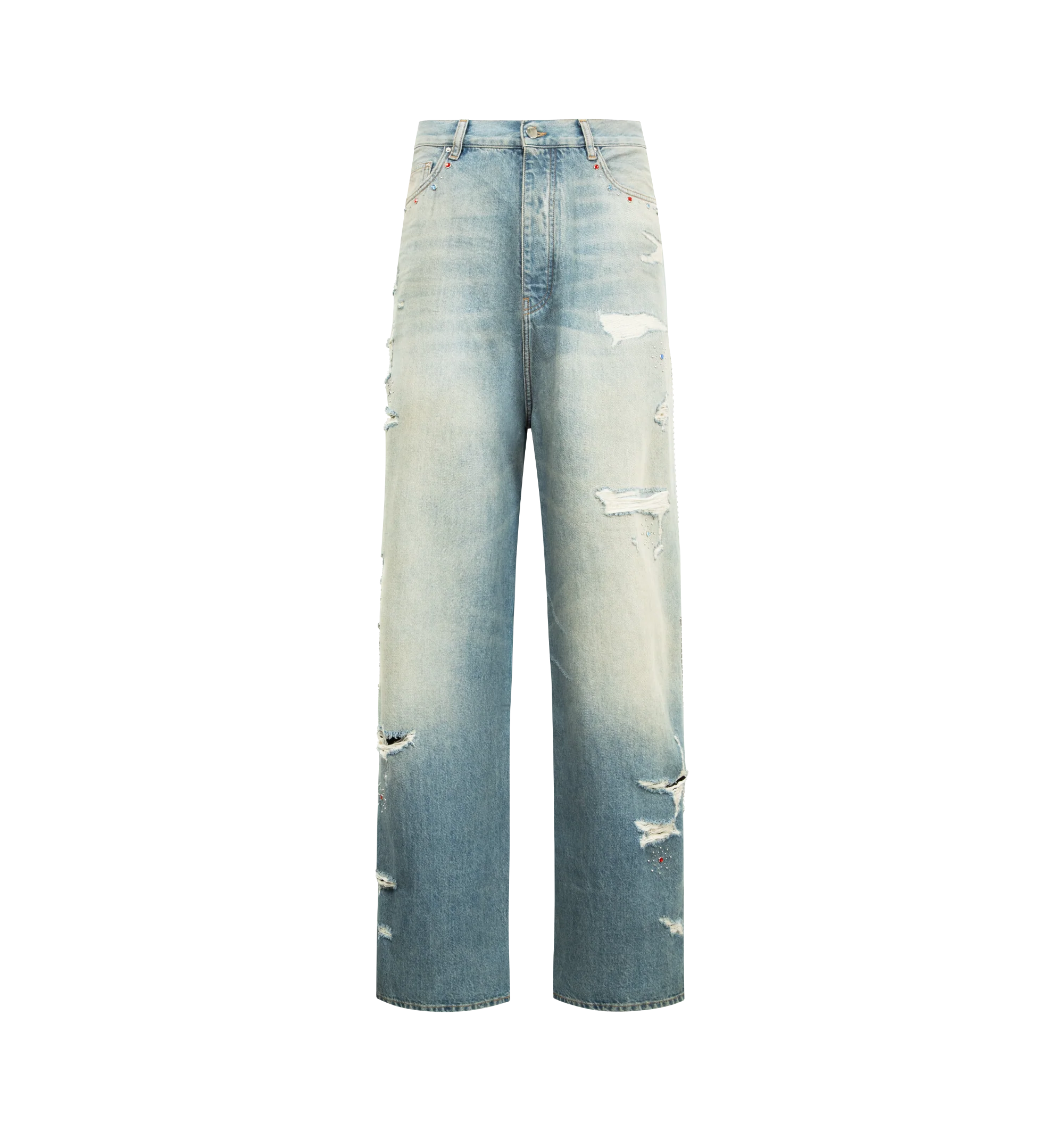 BONES STUDDED BAGGY JEAN (MENS)