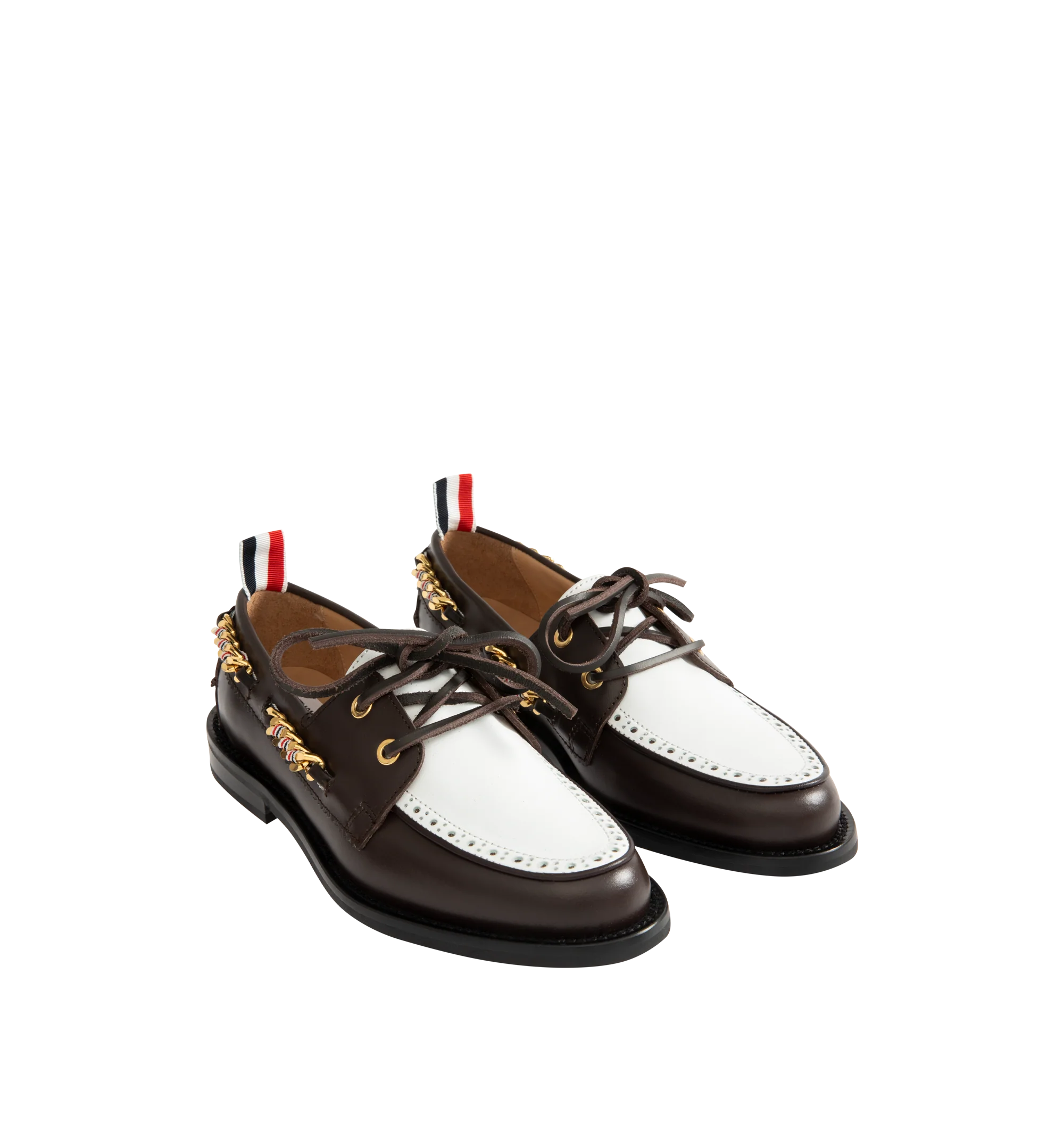 BROGUE LEATHER BOAT SHOE (WOMENS) - Image 2
