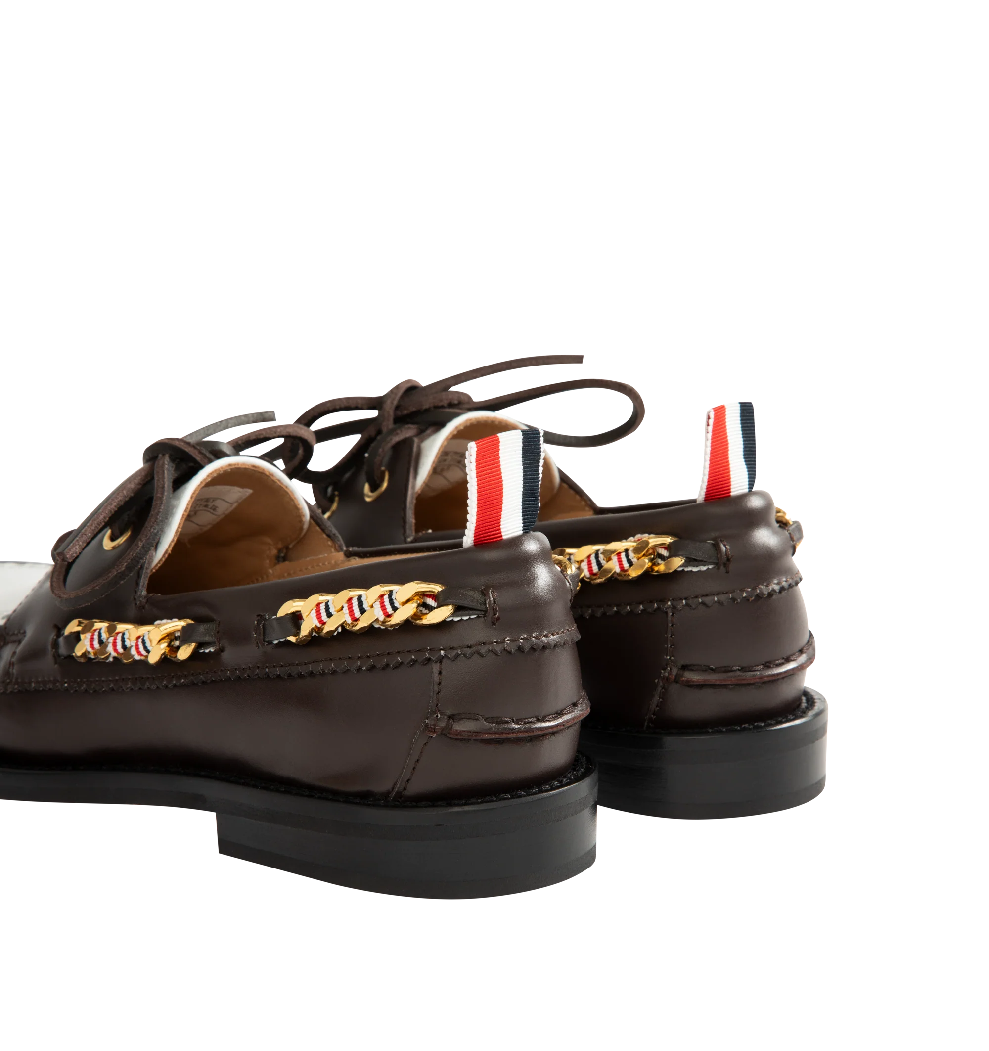 BROGUE LEATHER BOAT SHOE (WOMENS) - Image 3