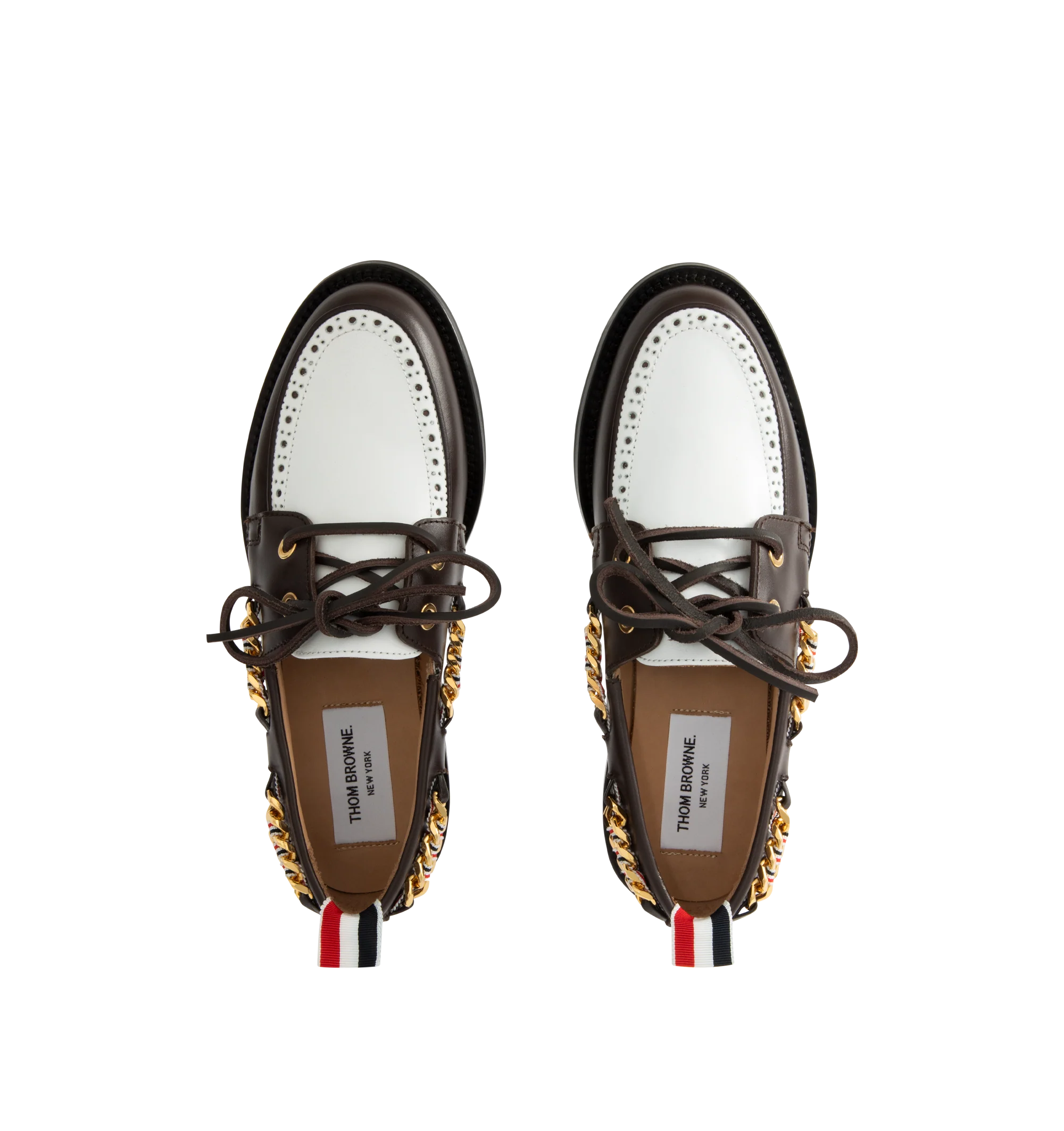BROGUE LEATHER BOAT SHOE (WOMENS) - Image 4