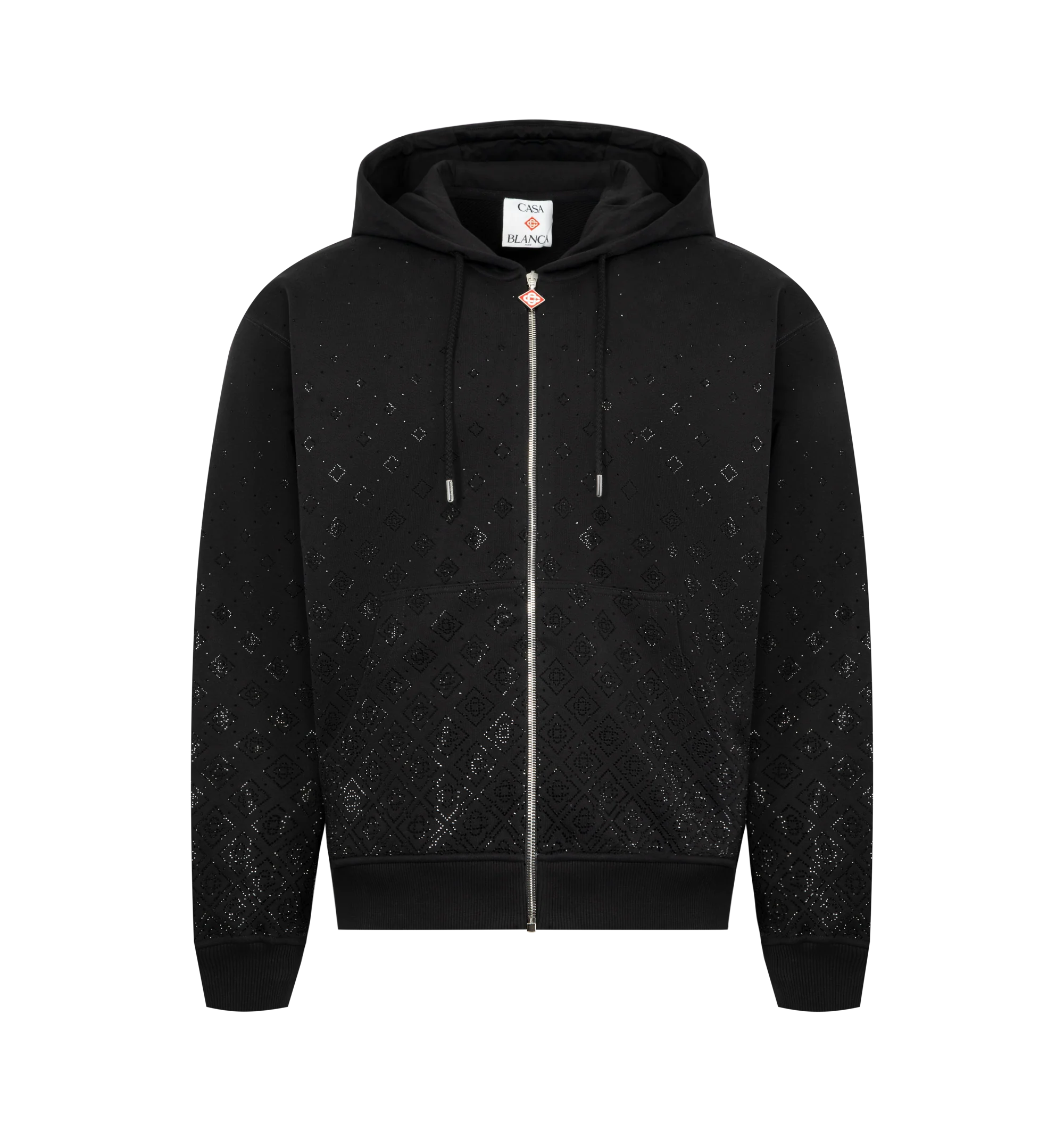 CRYSTAL MONOGRAM ZIP-UP SWEATSHIRT (MENS)