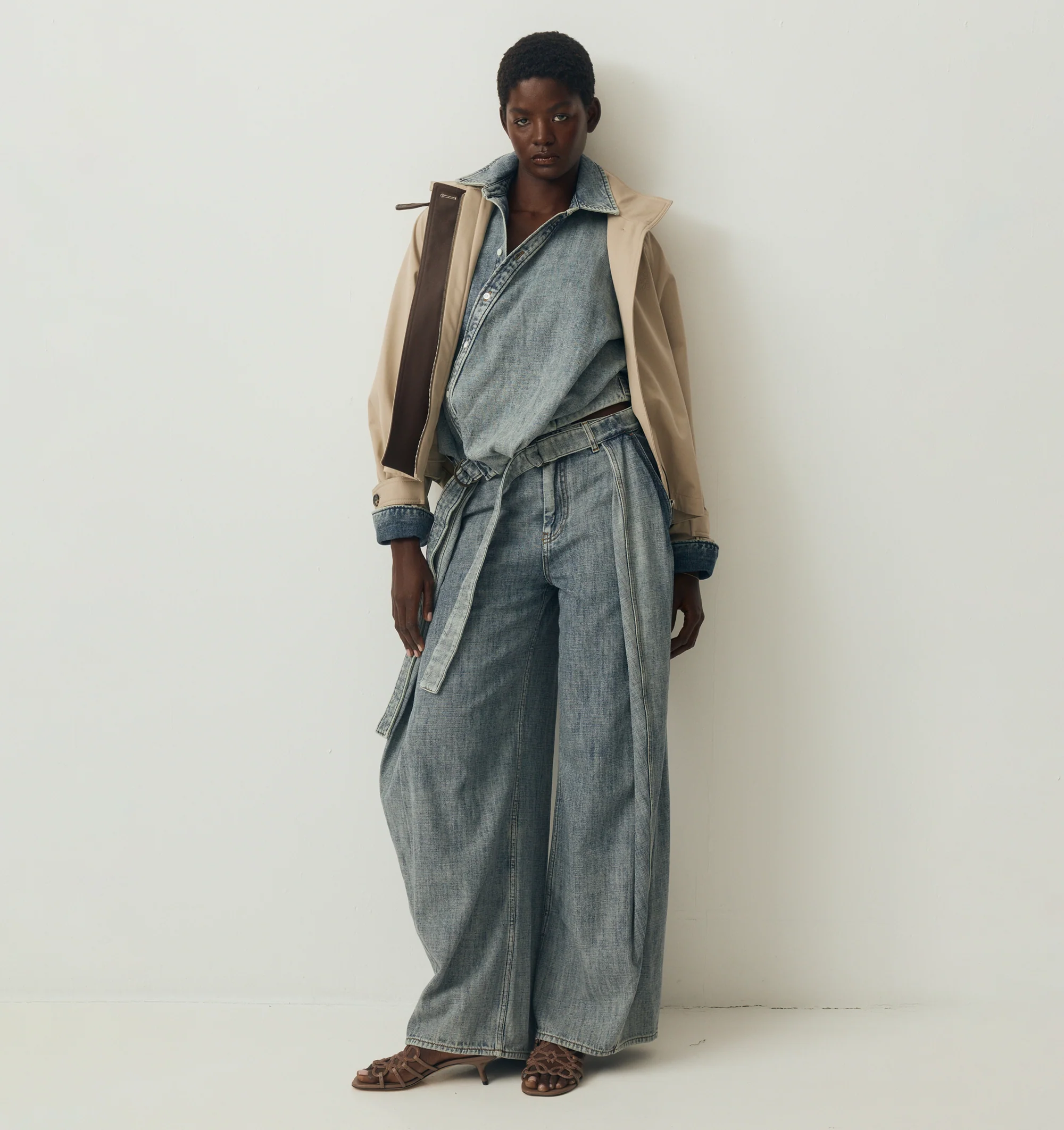 DRAPED SHIRT (WOMENS) - Image 2