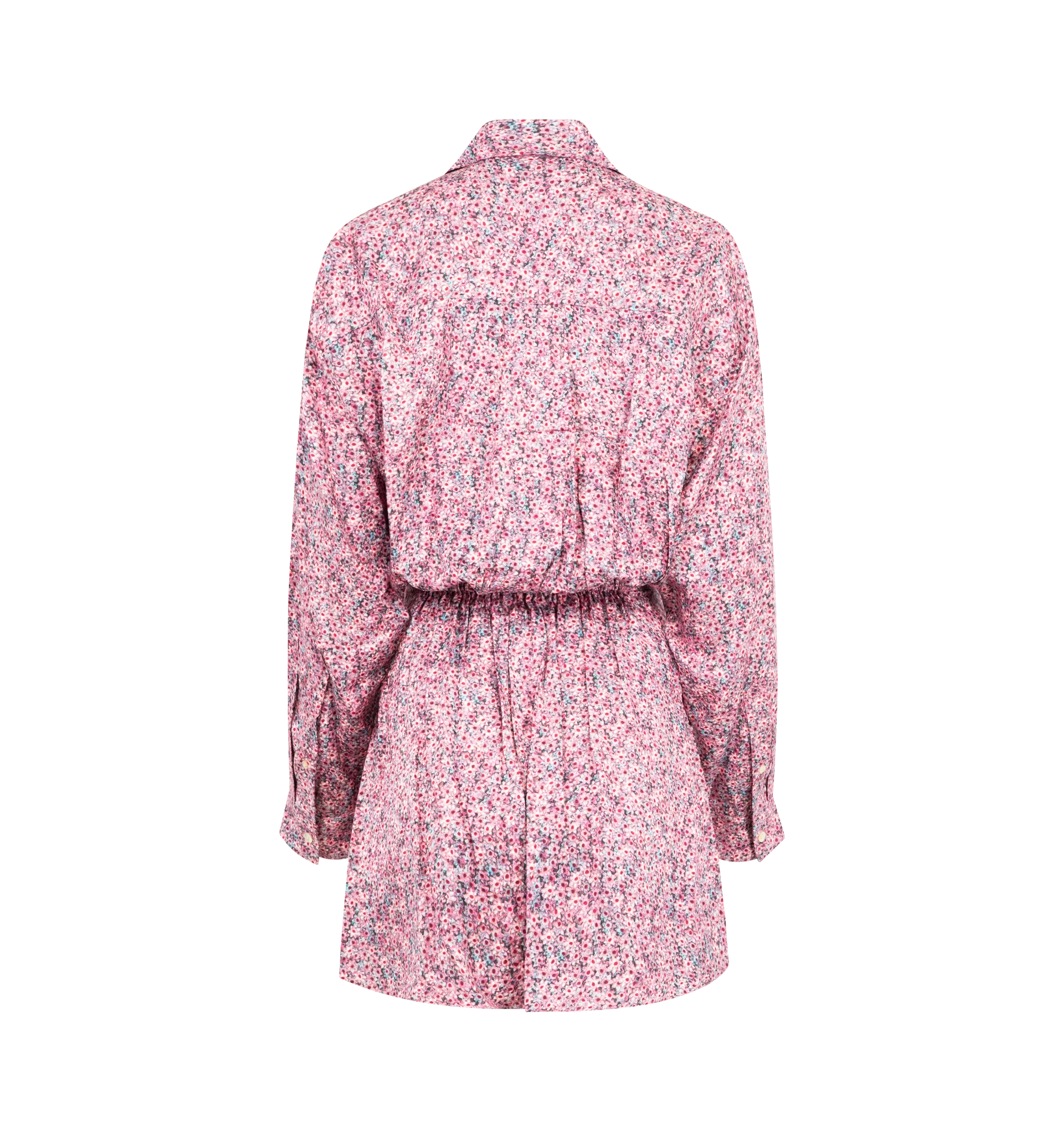 HARMONY SILK JACQUARD SHIRT DRESS (WOMENS) - Image 2