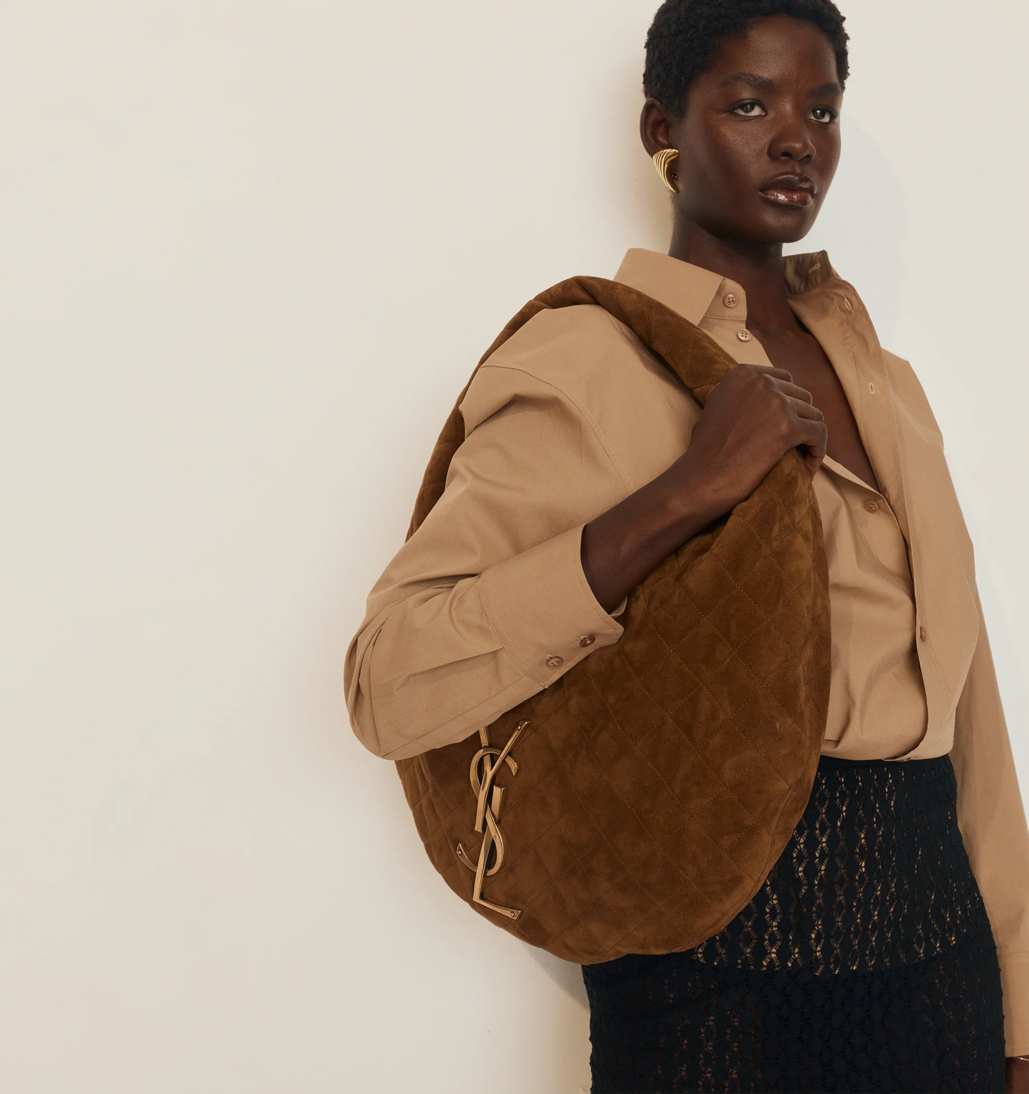 ICARE HOBO SUEDE BAG - Image 4