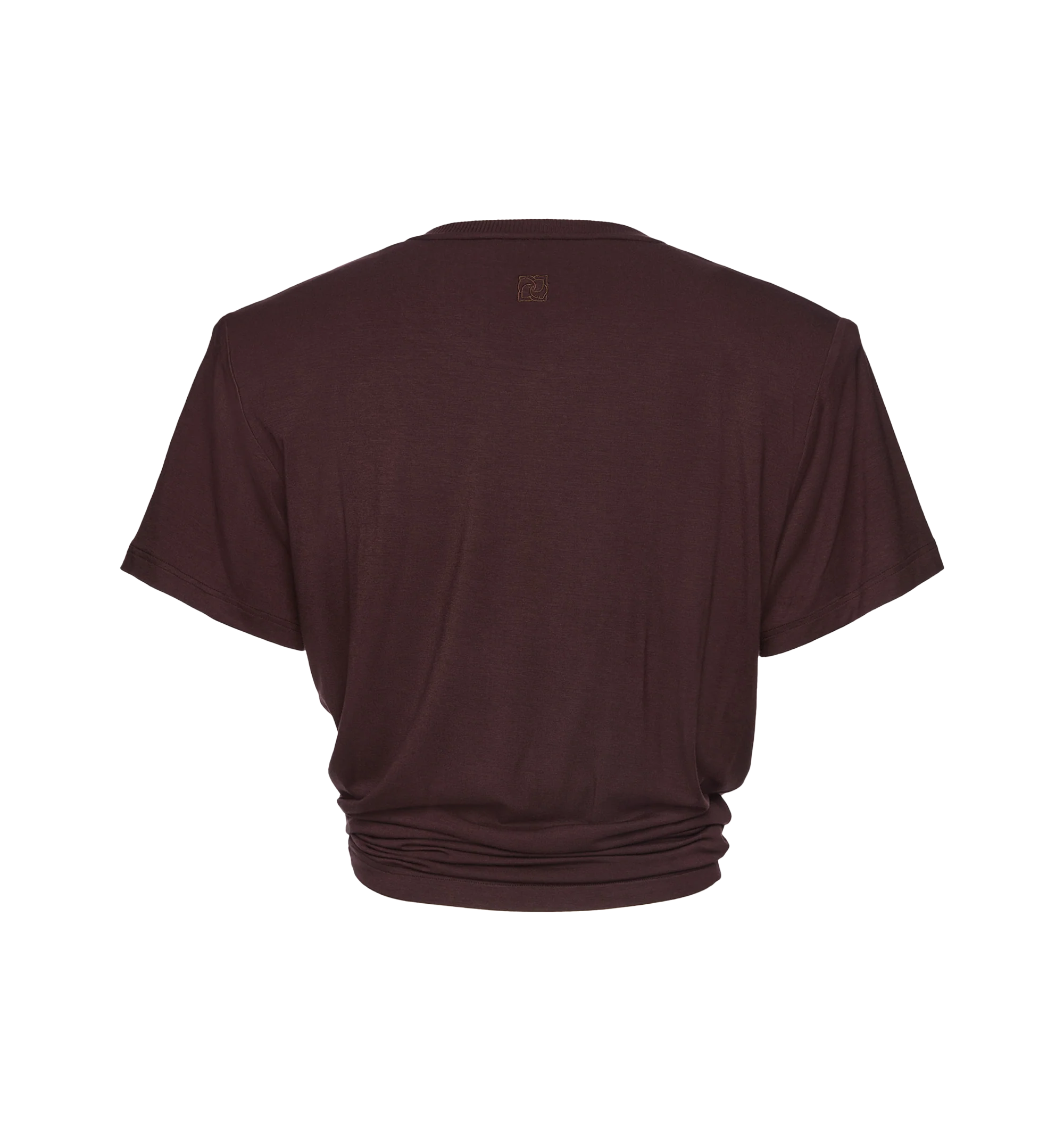 KNOTTED RIBBED T-SHIRT (WOMENS) - Image 2