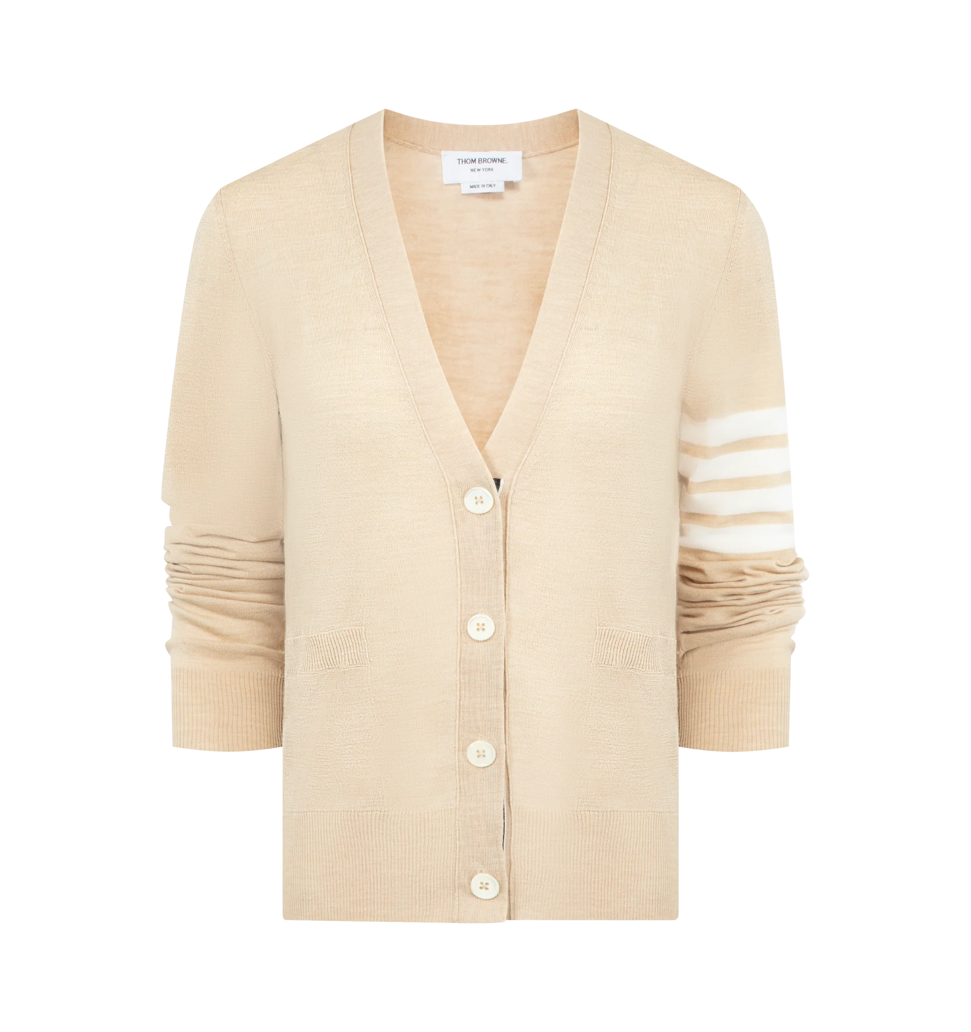 MERINO WOOL 4-BAR CARDIGAN (WOMENS)