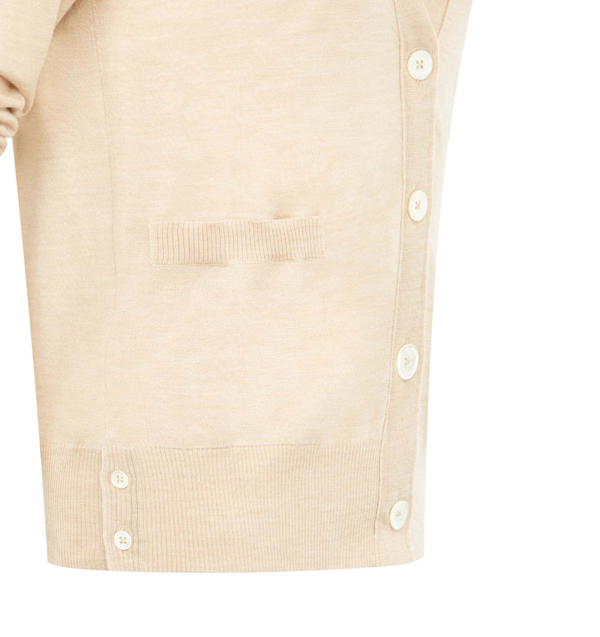 MERINO WOOL 4-BAR CARDIGAN (WOMENS) - Image 3