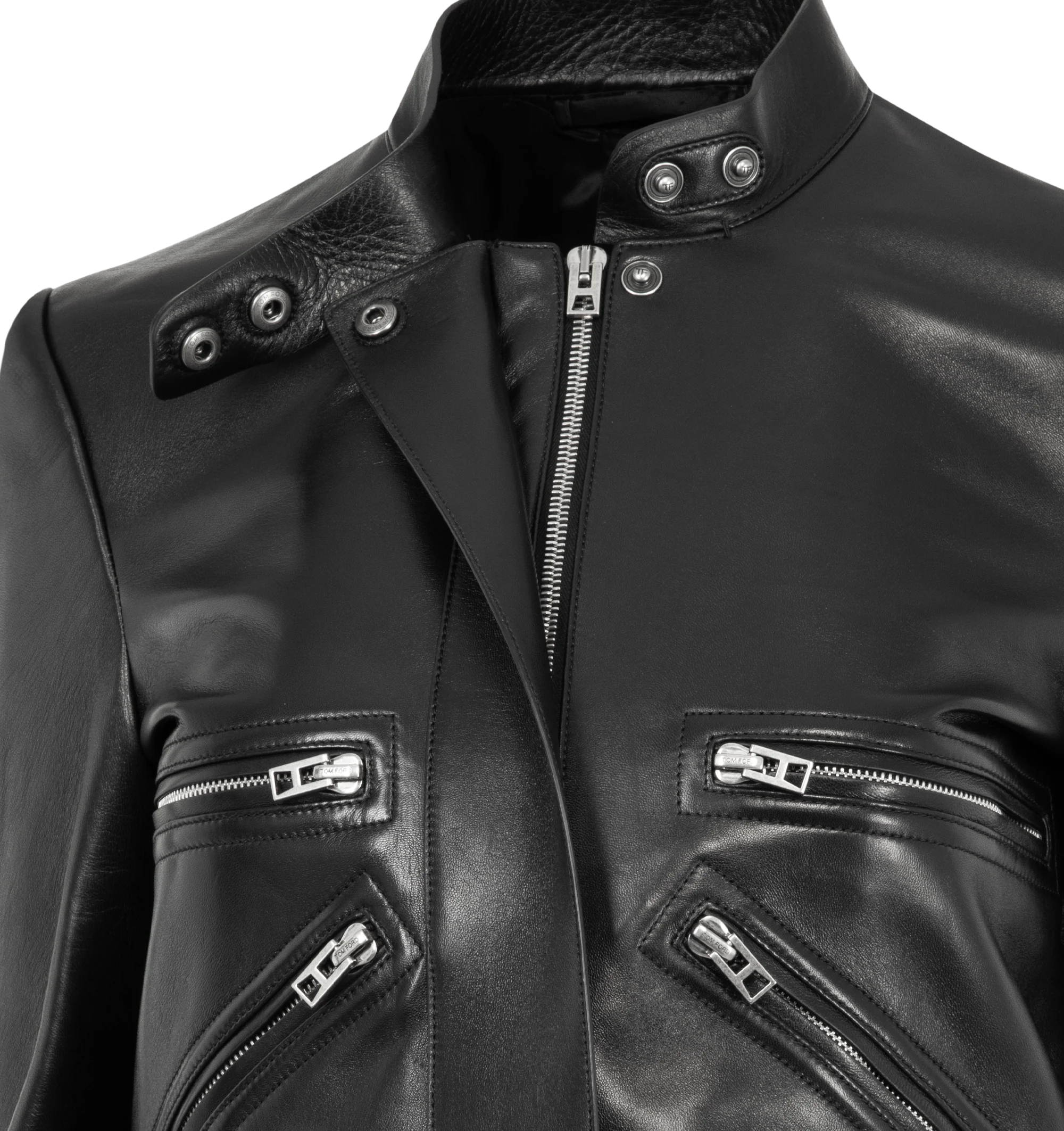 NAPPA LEATHER RACER JACKET (WOMENS) - Image 3