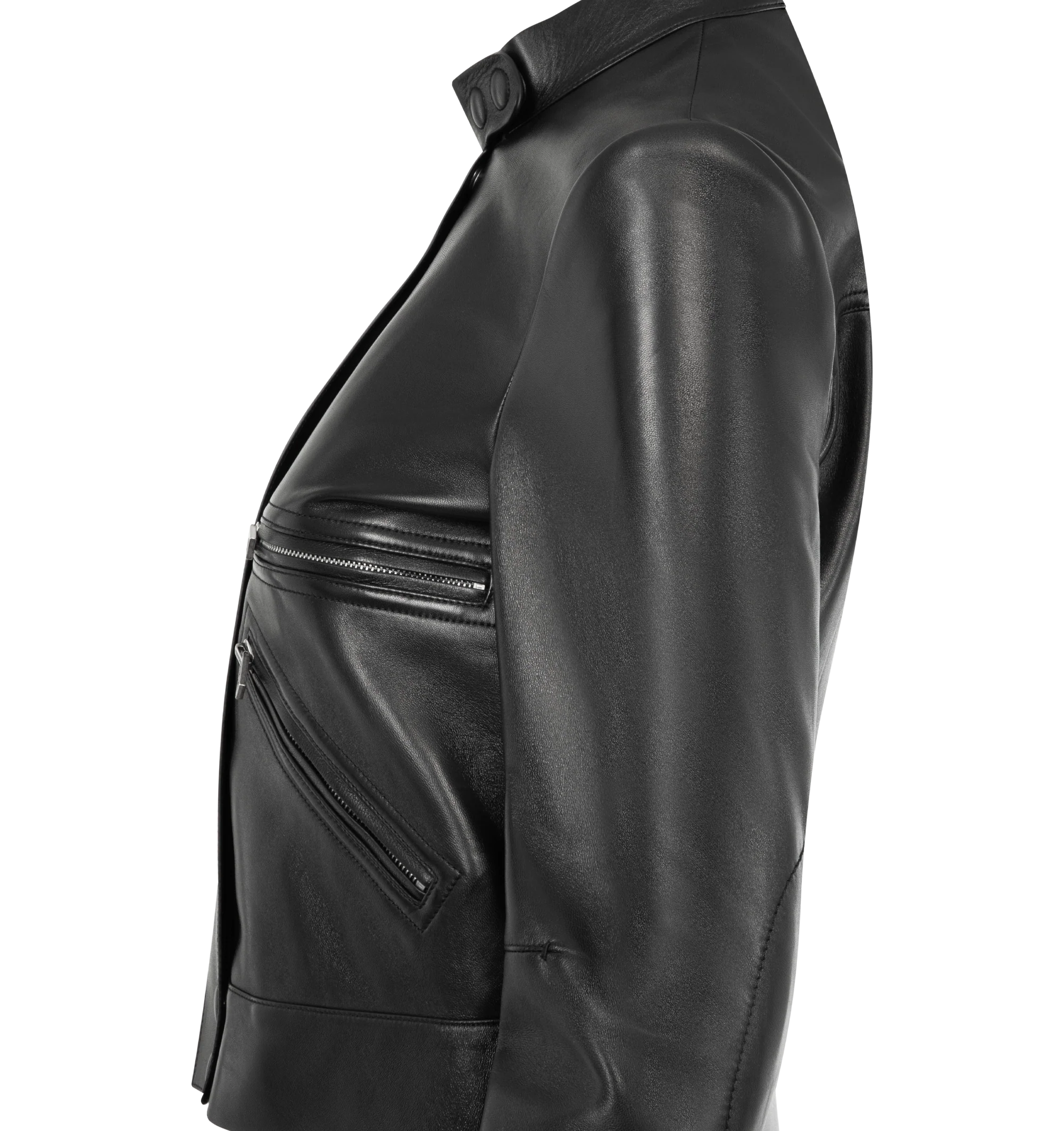 NAPPA LEATHER RACER JACKET (WOMENS) - Image 4