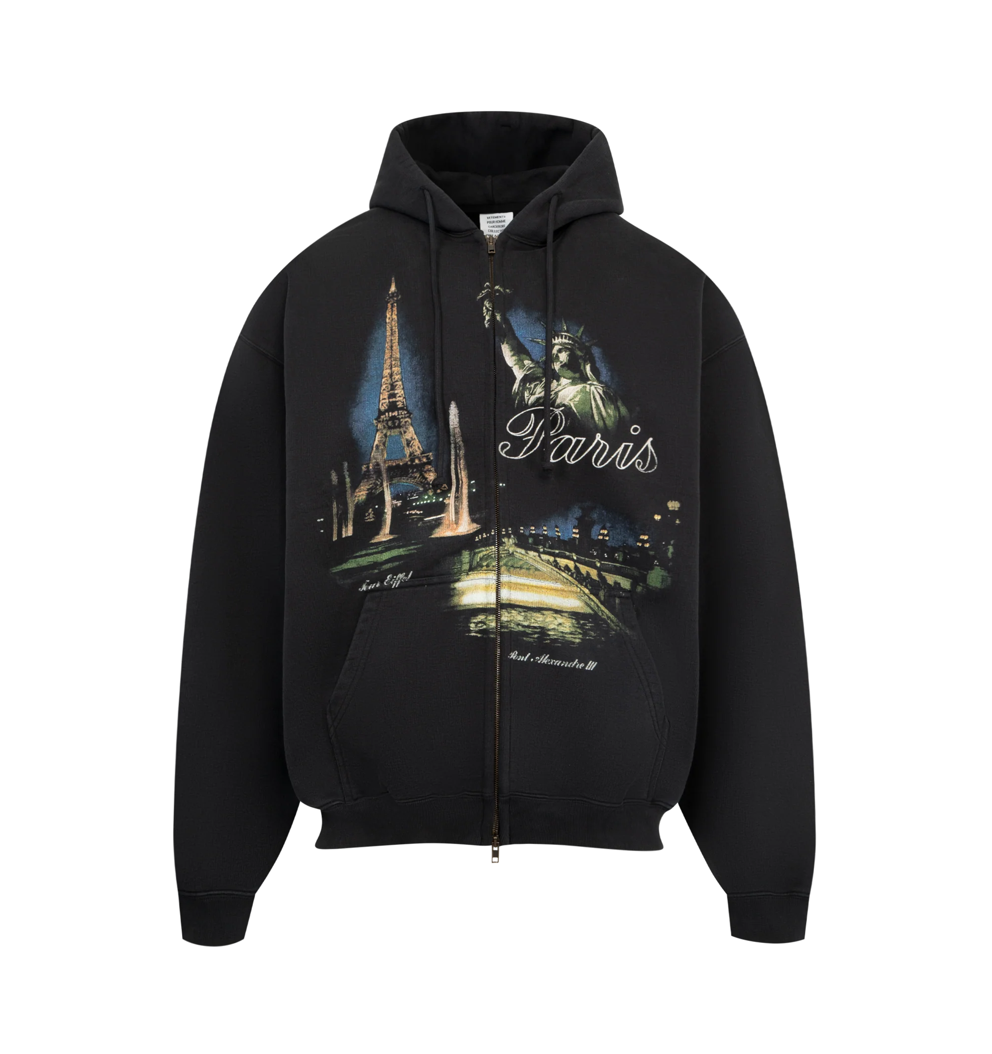 PARIS TOURIST ZIP-UP HOODIE (MENS)