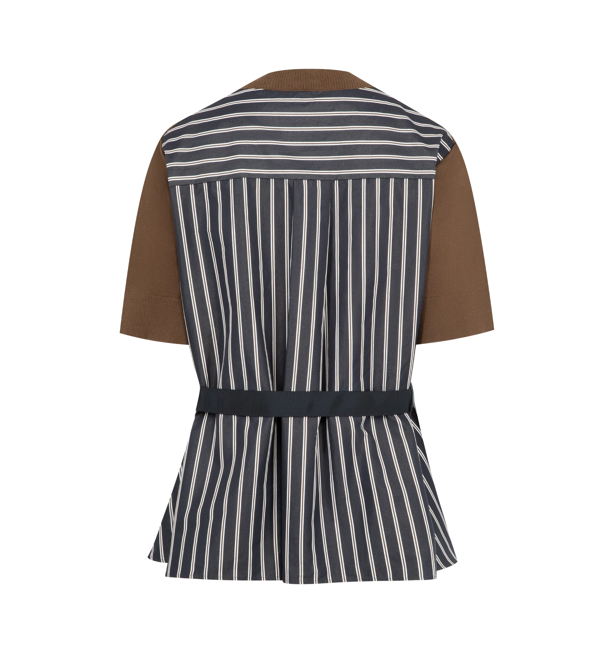 POPLIN X COTTON KNIT PULLOVER (WOMENS) - Image 2