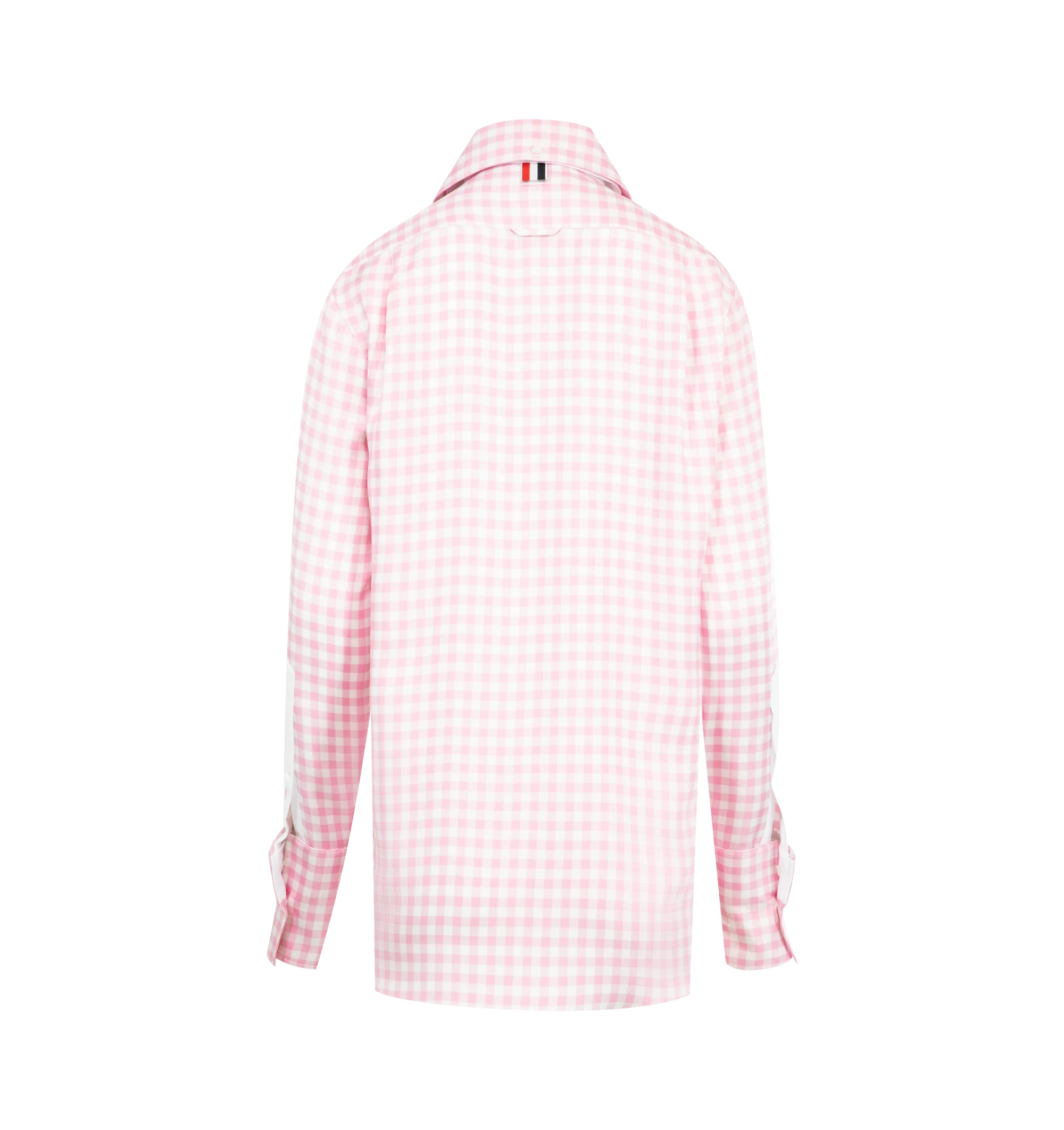 SILK TWILL GINGHAM SHIRT (WOMENS) - Image 3