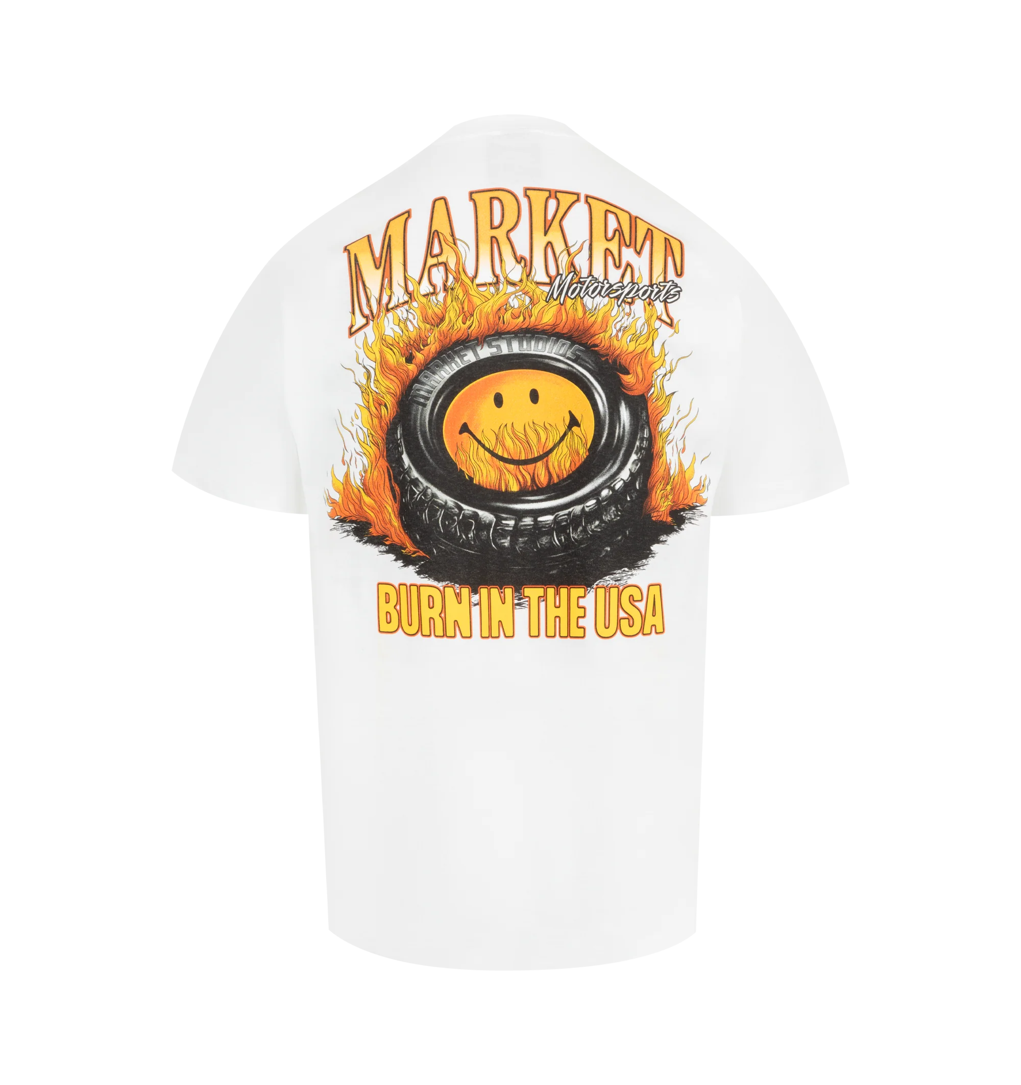 SMILEY BURNT RUBBER T-SHIRT (MENS) - Image 2