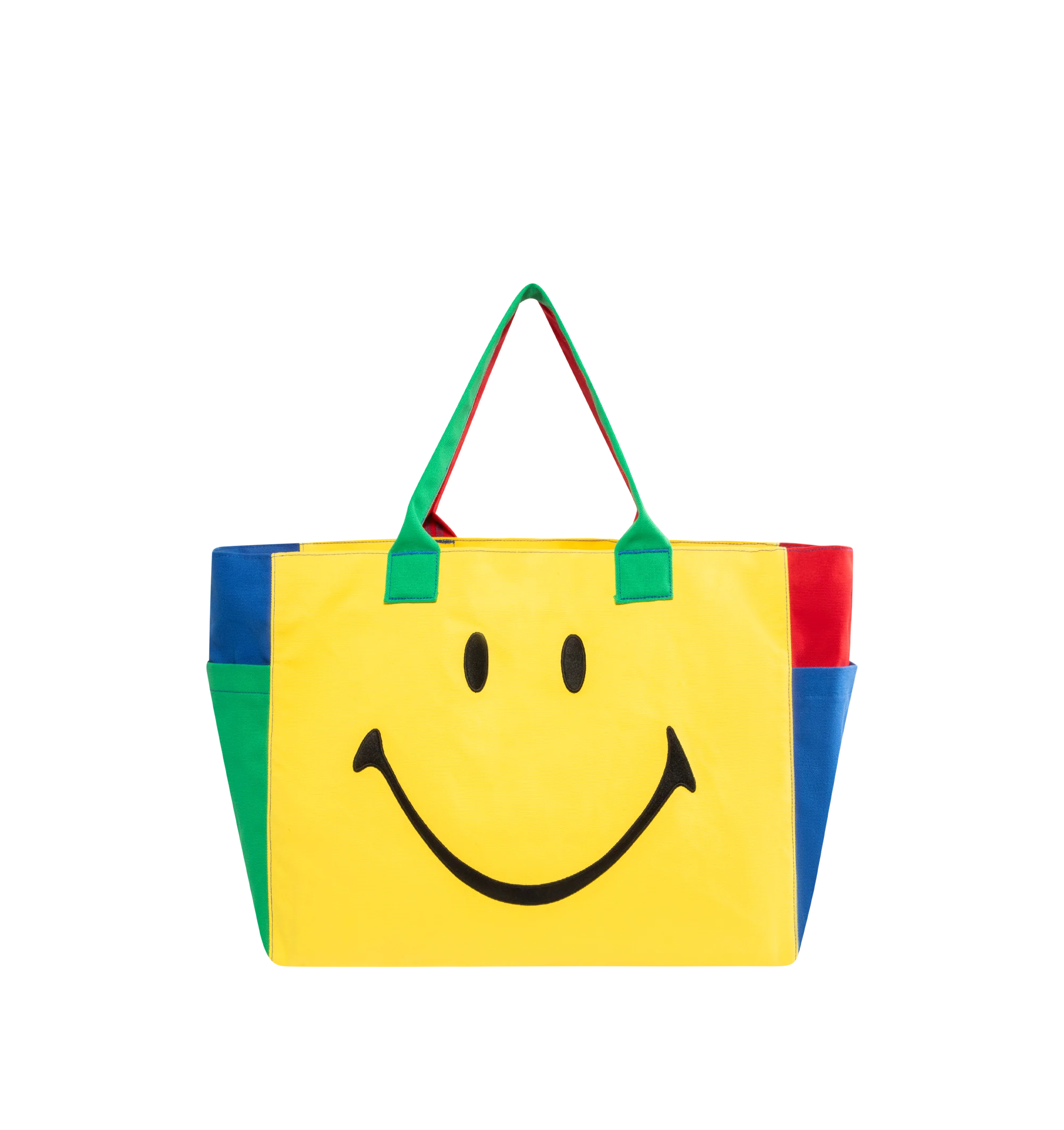 SMILEY COLORBLOCK TOTE BAG