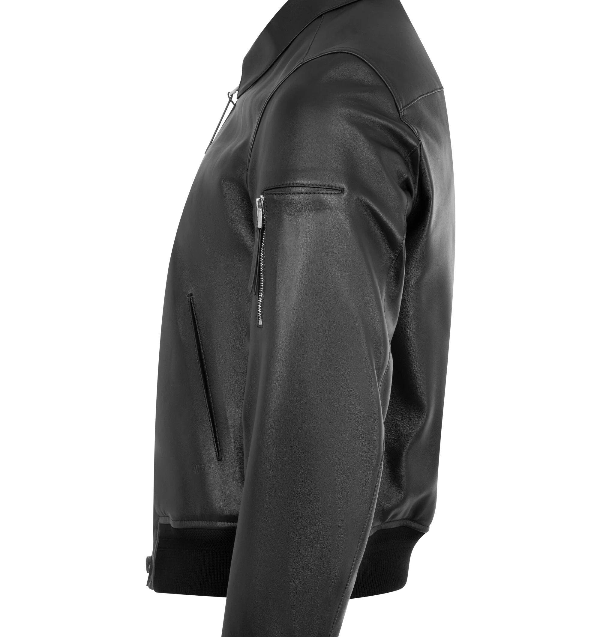 SOFT NAPPA PLONGE COLLAR BLOUSON (MENS) - Image 3