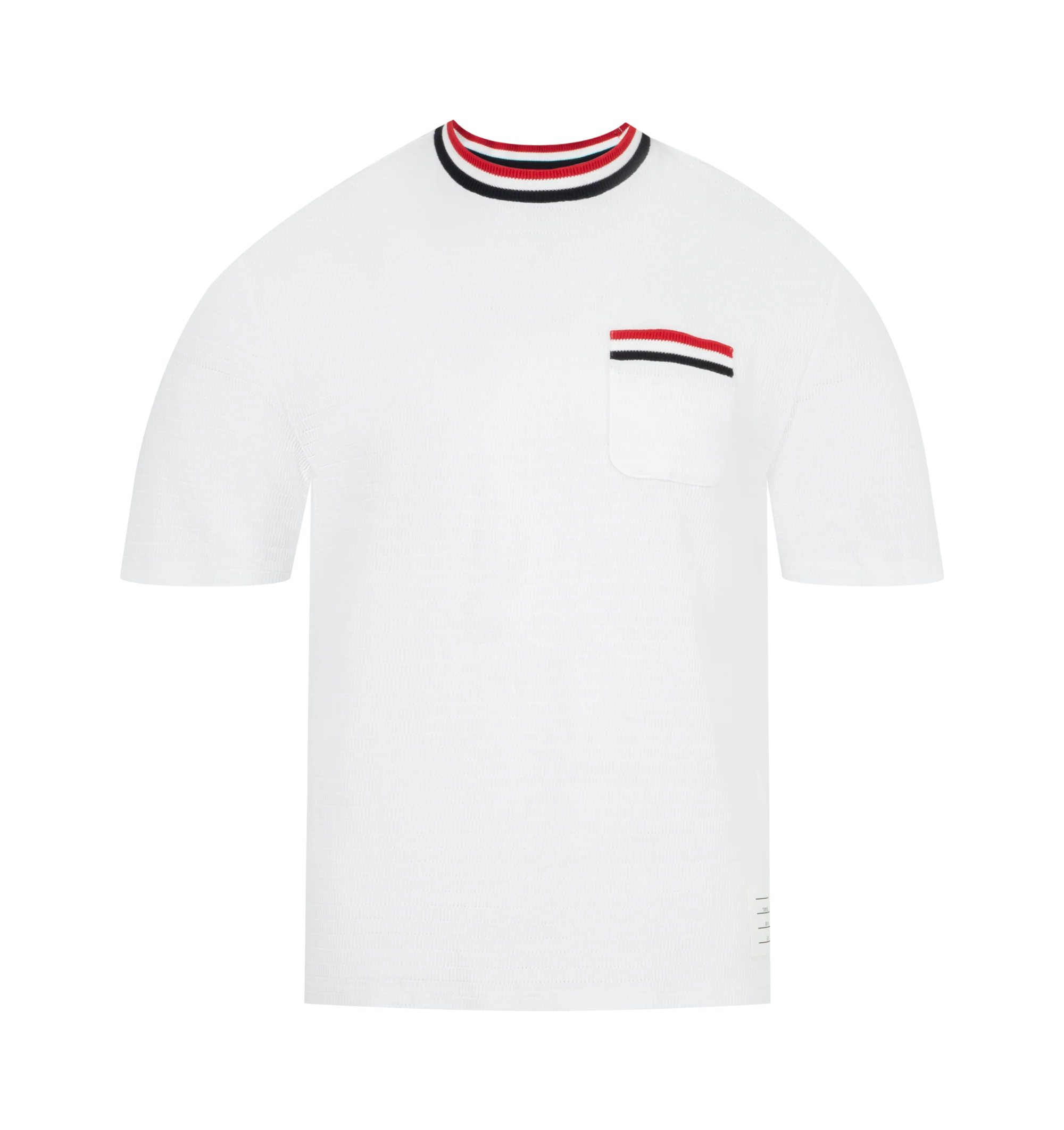 STRIPED TRIM TEE (MENS)