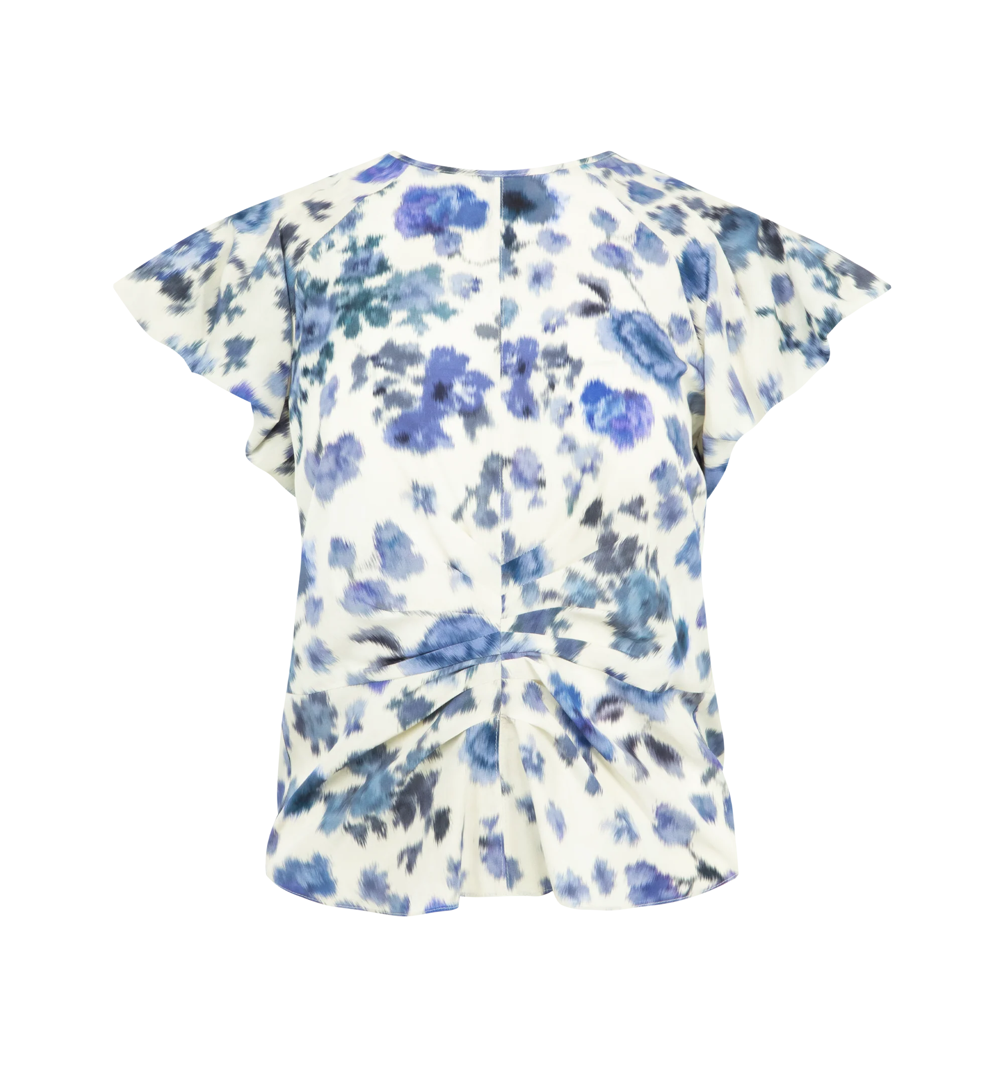 TULLYA DRAPED STRETCH SILK TOP (WOMENS)