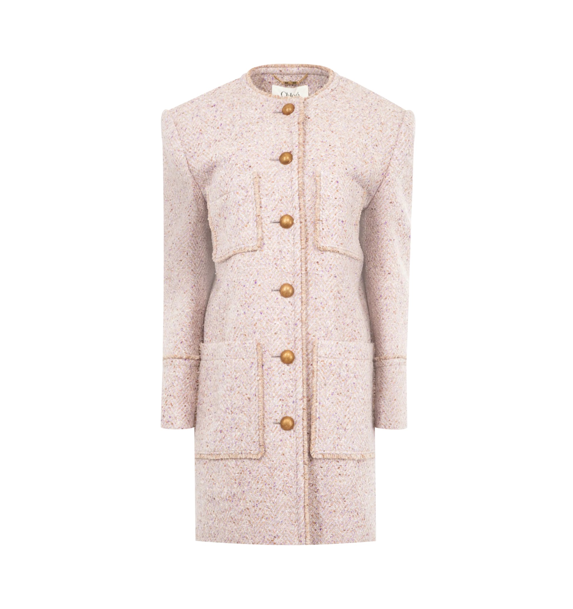 WOOL BLEND TWEED COAT (WOMENS)