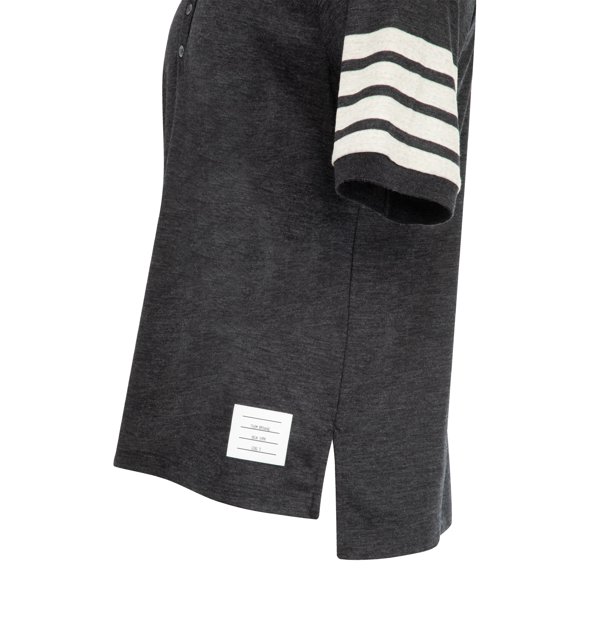 WOOL JERSEY 4 BAR POLO (MENS) - Image 3